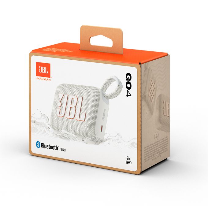 Matériels audio enceinte nomade JBL Go 4 Blanche infinytech Réunion 05