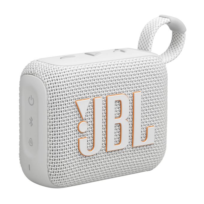 Matériels audio enceinte nomade JBL Go 4 Blanche infinytech Réunion 01