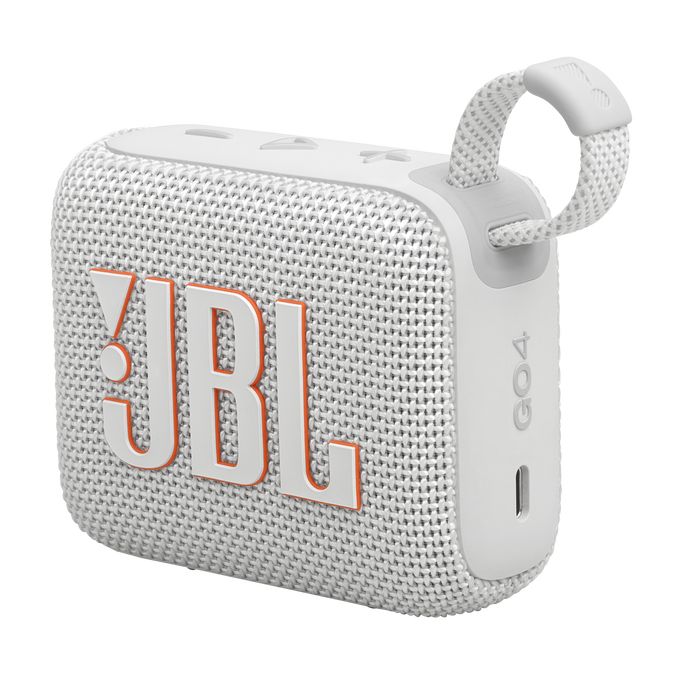 Matériels audio enceinte nomade JBL Go 4 Blanche infinytech Réunion 03