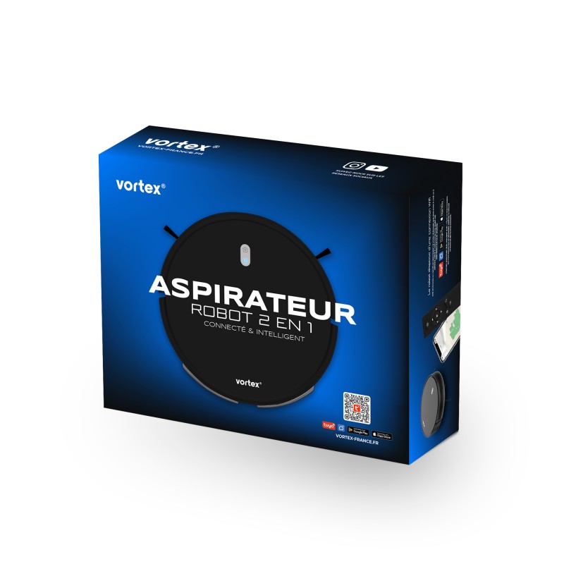 Petit électroménager aspirateur robot 2en1 VORTEX ICLEAN 200 infinytech Réunion 06