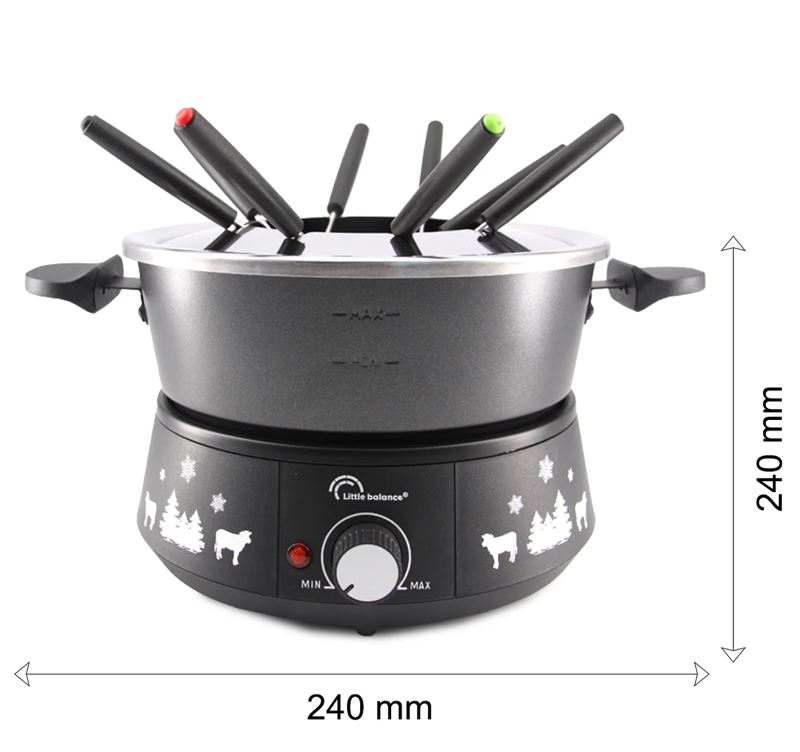 Petit électroménager appareil à Fondue LITTLE BALANCE Black Fondue 8 Meuuuh LB8690 infinytech Réunion 02