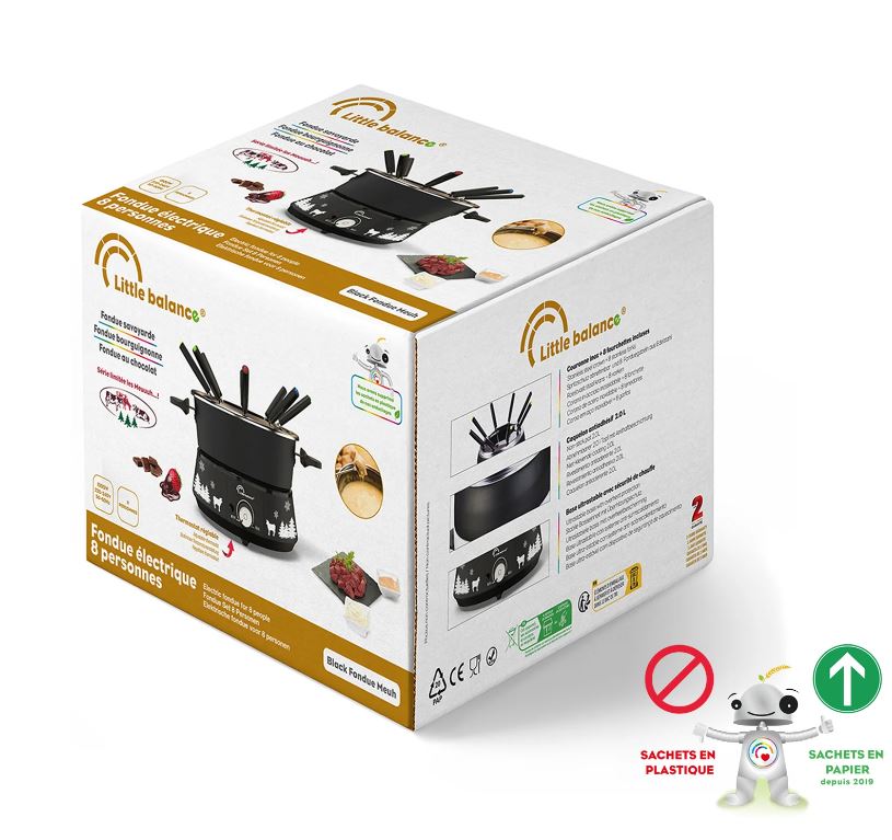 Petit électroménager appareil à Fondue LITTLE BALANCE Black Fondue 8 Meuuuh LB8690 infinytech Réunion 03