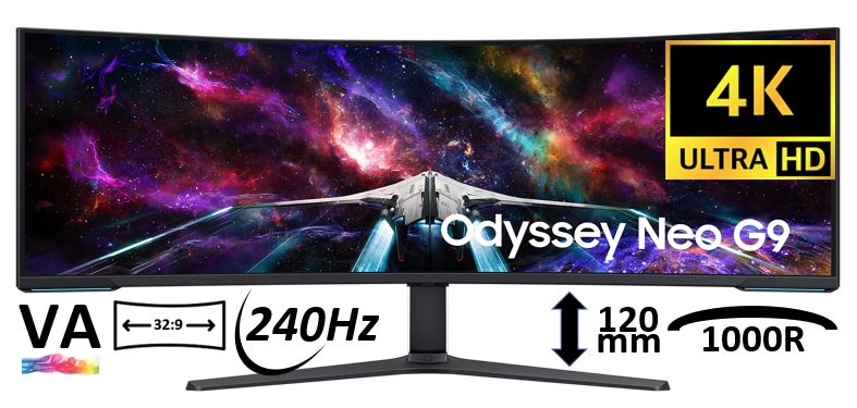 SAMSUNG Odyssey Neo G9 LS57CG952NU 57" HDMI DP 240Hz - infinytech ...