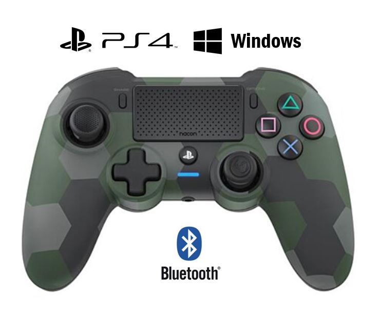 Matériels informatique manette NACON Asymmetric Wireless Controller Forest Camo infinytech Réunion 01