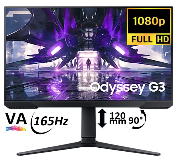 Matériels informatique écran pc SAMSUNG G3 G32A LS24AG320NUXEN infinytech Réunion 01