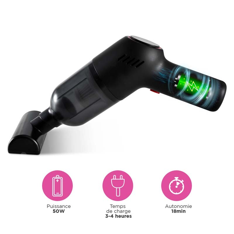 Petit électroménager aspirateur à main VORTEX CRC50 avec filtre HEPA Lavable infinytech Réunion 01