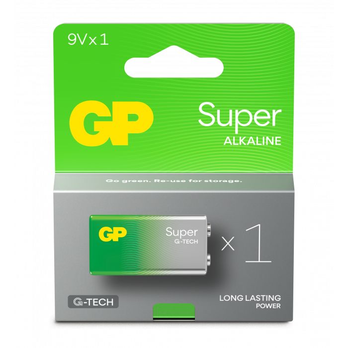 Consommables informatique pile GP Super Alcaline 9V 1604A 6LF22 infinytech Réunion 01