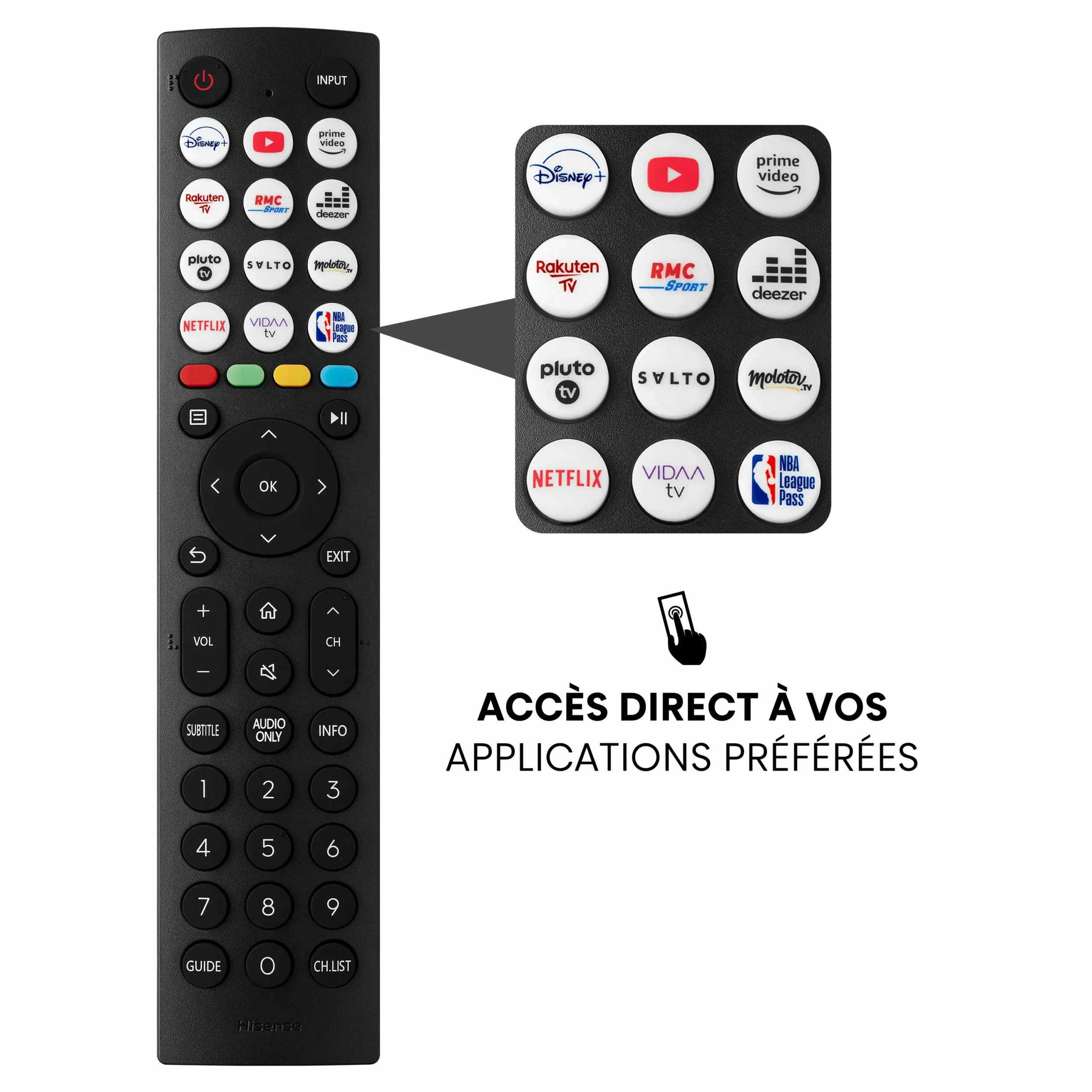 Matériels vidéo TV QLED HISENSE A5KQ infinytech Réunion 02