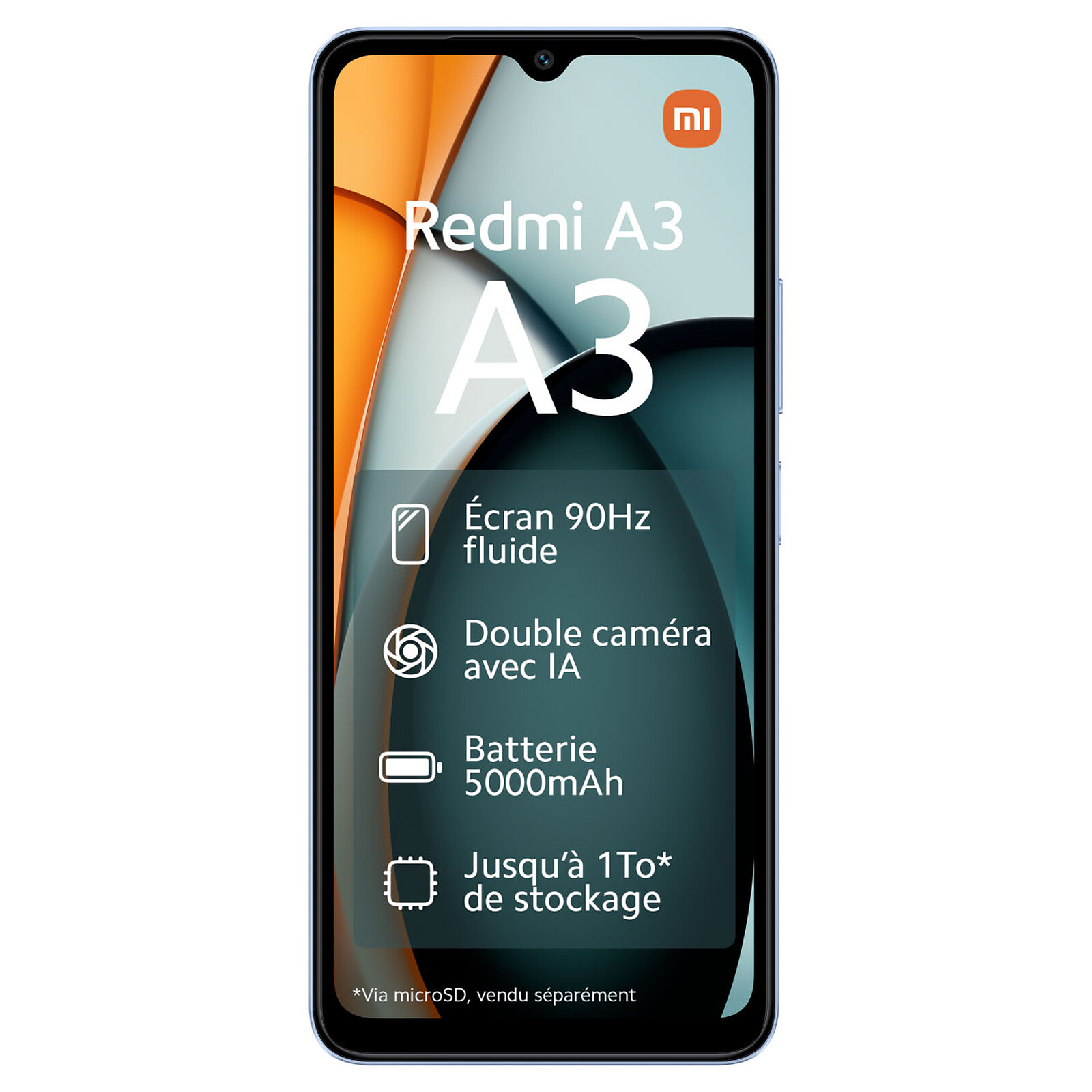 Téléphonie mobile smartphone XIAOMI Redmi A3 4Go 64Go Bleu infinytech Réunion 02