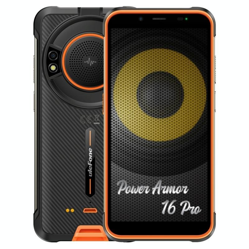 Téléphonie mobile smartphone ULEFONE Power Armor 16 Pro Orange infinytech Réunion 01