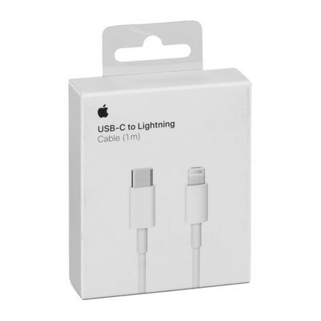Accessoires téléphonie câble APPLE USB-C vers Lightning 1m Blanc infinytech Réunion 02