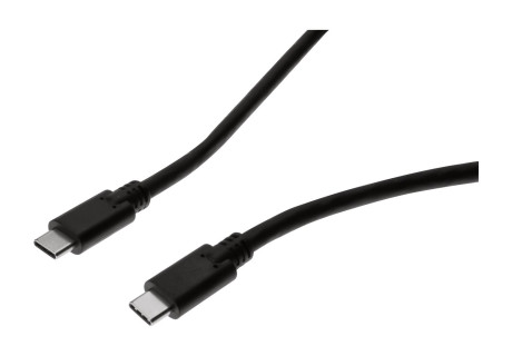 Accessoires téléphonie câble USB-C Mâle vers USB-C Mâle 1m Noir infinytech Réunion 01