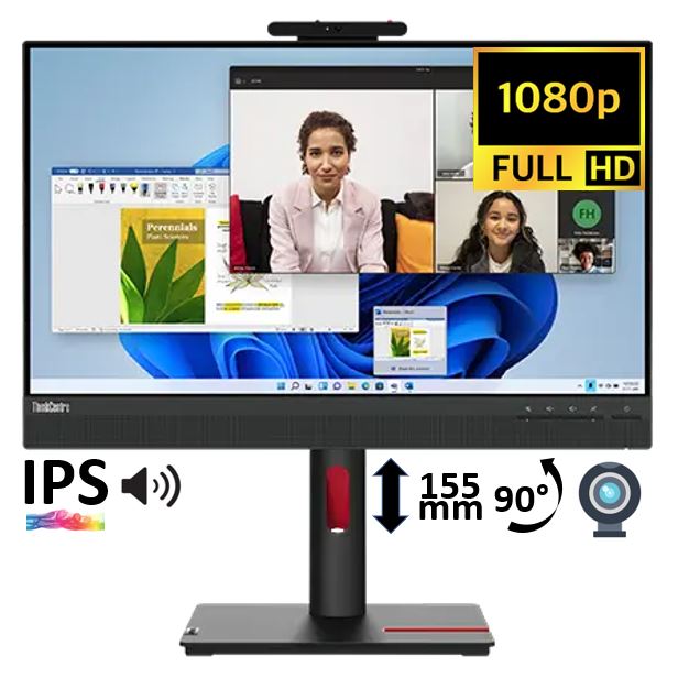 Matériels informatique écran pc LENOVO ThinkCentre TIO 24 Gen5 12NAGAT1EU infinytech Réunion 01