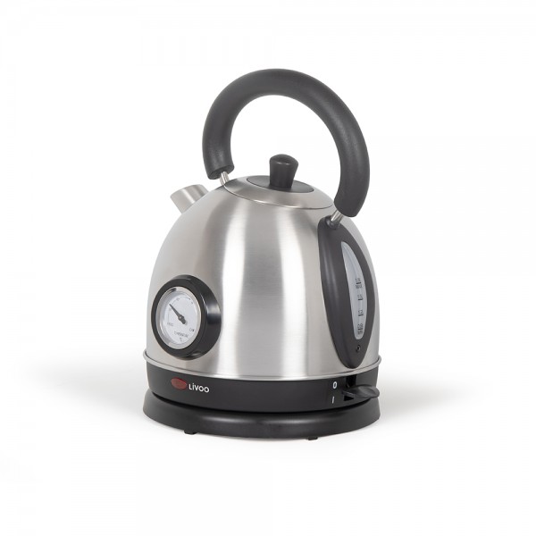 Petit électroménager bouilloire rétro LIVOO DOD157S avec thermomètre Grise infinytech Réunion 05