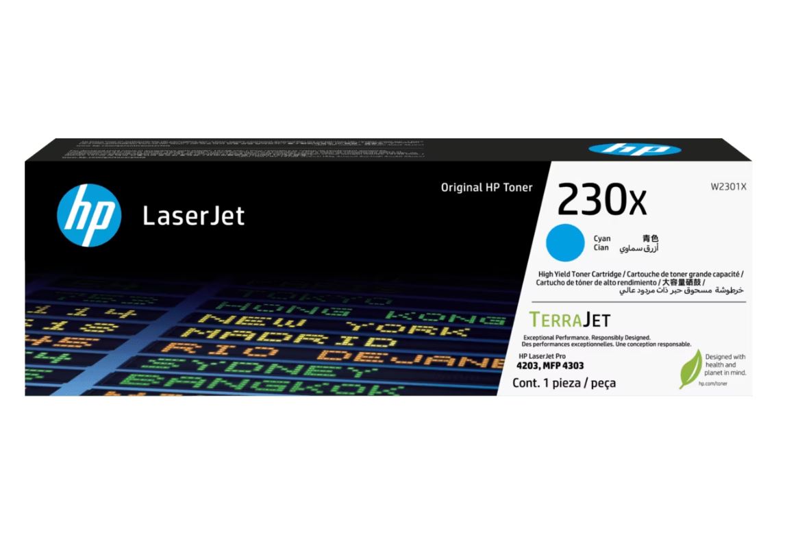 Consommables informatique toner HP 230X Cyan W2301X infinytech Réunion 01