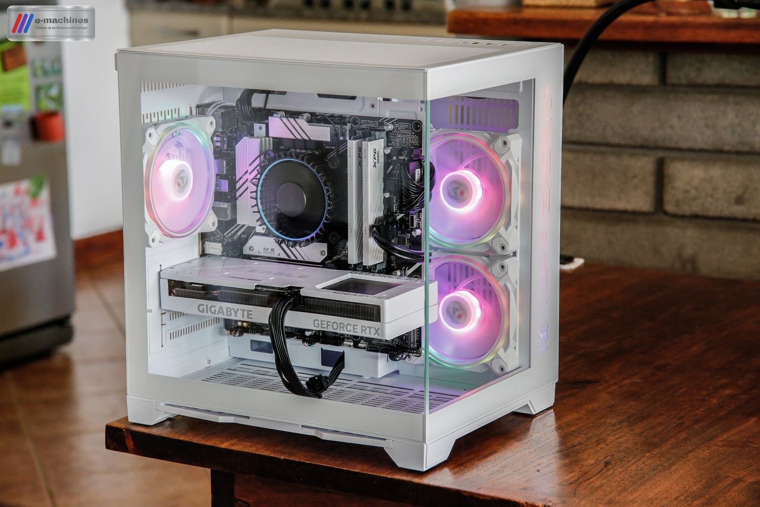 M.RED Mini Crystal Sea White i5-14400F et RTX 4060Ti infinytech Réunion 02