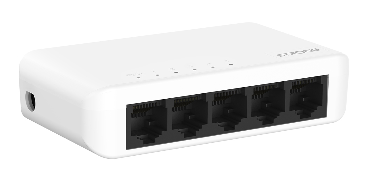 Matériels informatique switch STRONG SW5000P 5 ports Gigabit infinytech Réunion 01