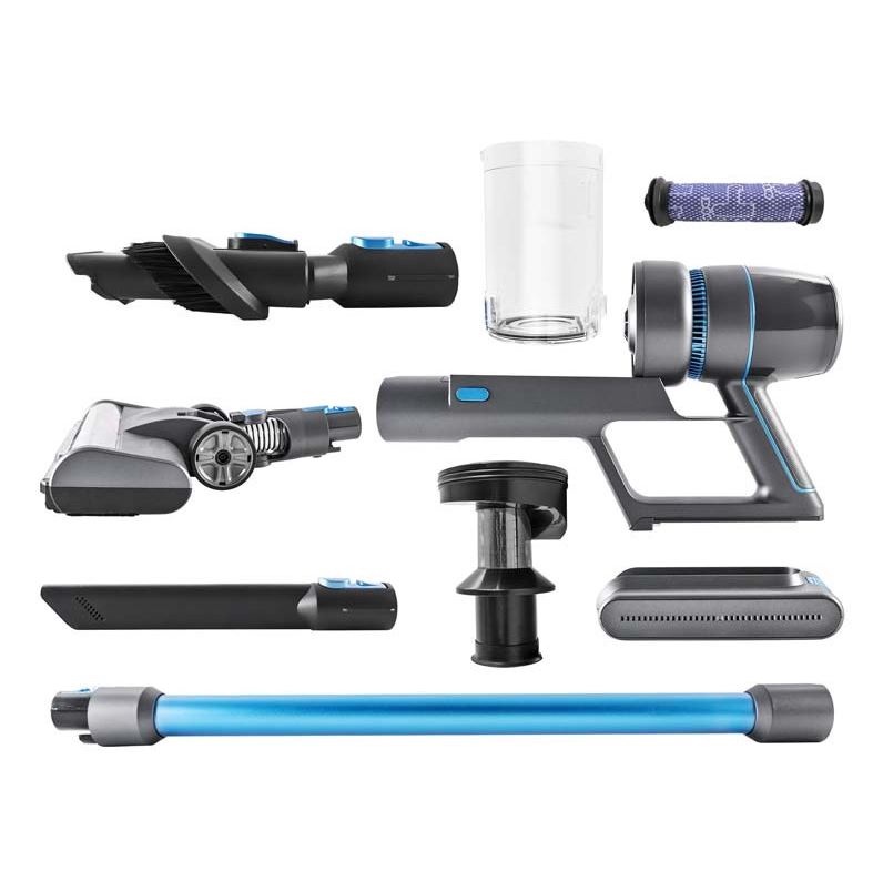 Petit électroménager aspirateur balai sans fil VORTEX F45 Bleu infinytech Réunion 02