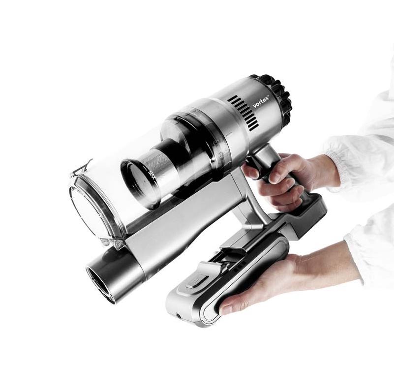 Petit électroménager aspirateur balai sans fil VORTEX F16 Gris infinytech Réunion 05