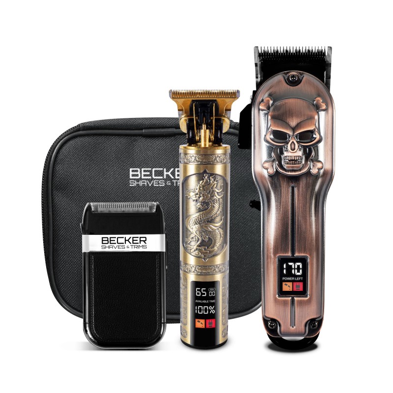 Petit électroménager coffret tondeuse et rasoir sans fil BECKER STRIMLAB infinytech Réunion 02