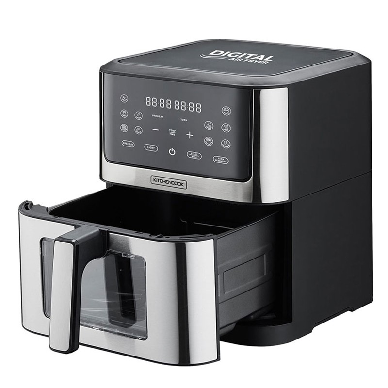 Petit électroménager friteuse sans huile KITCHENCOOK Airmed WXL 8L Grise infinytech Réunion 01