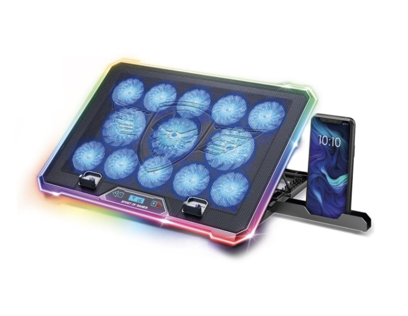 Matériels informatique support ventilé SPIRIT OF GAMER AirBlade 1300 RGB infinytech Réunion 01