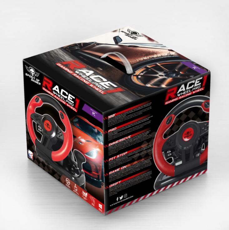 Matériels informatique volant SPIRIT of GAMER RACE WHEEL PRO 1 infinytech Réunion 02