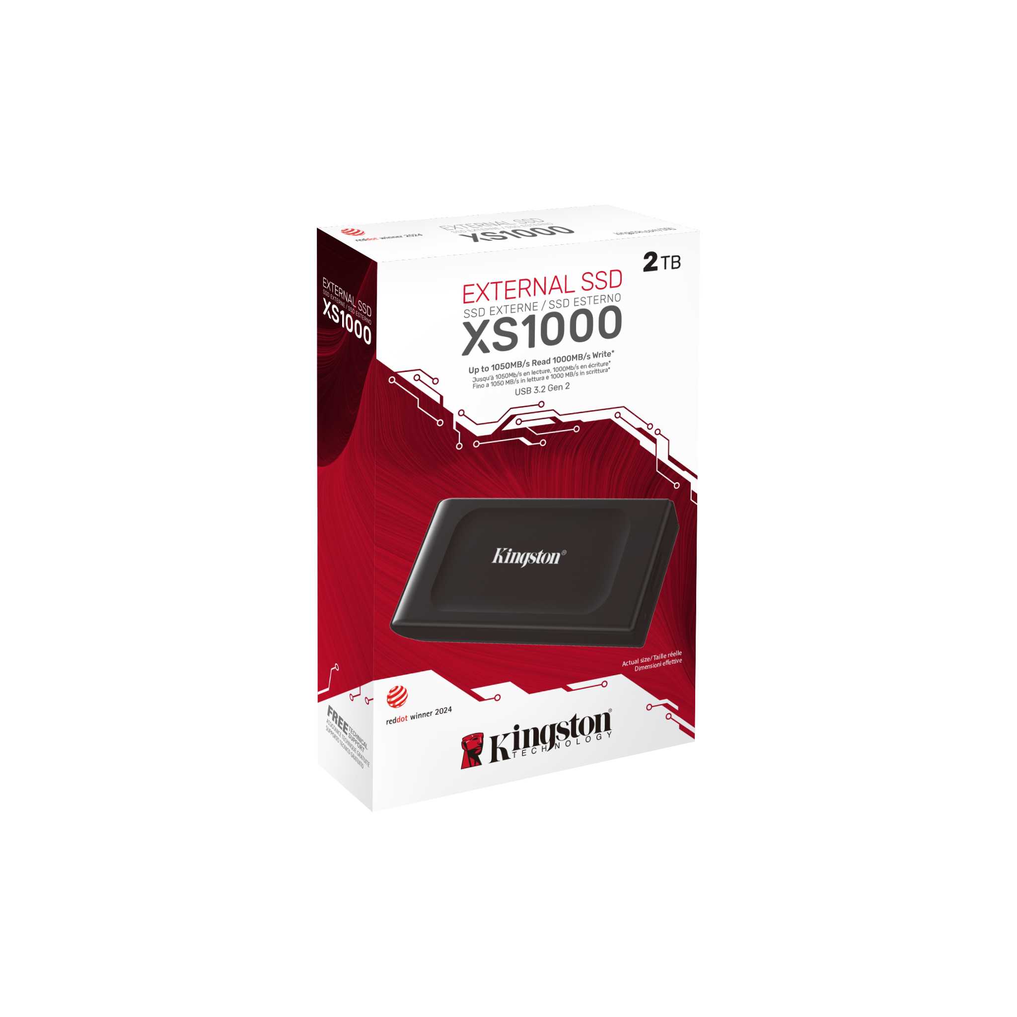 Matériels informatique disque SSD externe KINGSTON XS1000 2To infinytech Réunion 03