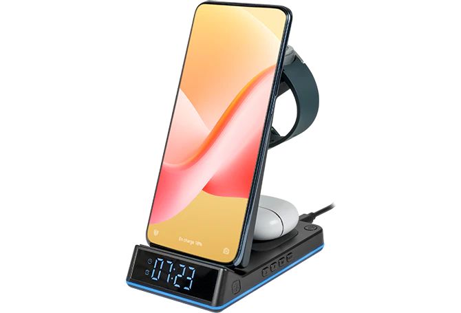 Réveil lumineux et Station de charges THOMSON CL750IS Compatible Android infinytech Réunion 01