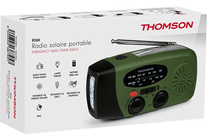 Petit électroménager radio solaire portable THOMSON RT260 infinytech Réunion 05