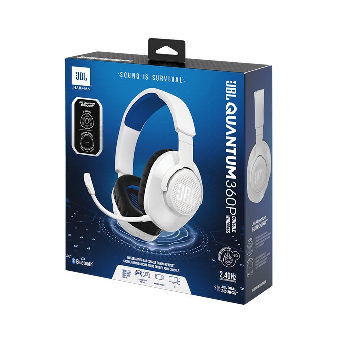 Matériels audio JBL Quantum 360P Console Wireless Blanc infinytech Réunion 08