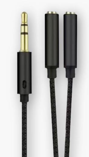 Matériels informatique doubleur jack audio 3.5mm GEEK MONKEY 20cm infinytech Réunion 01