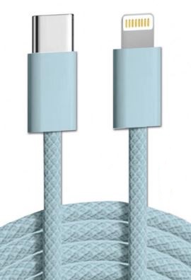 Accessoires smartphone câble GEEK MONKEY USB-C vers Lightning 20W 1.5m Vert infinytech Réunion 01