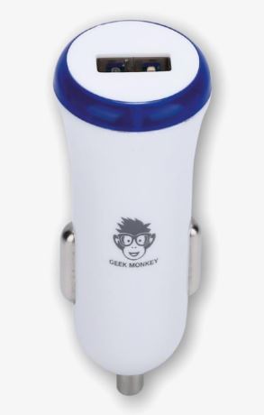 Accessoires auto chargeur allume-cigare GEEK MONKEY 1 port USB 2.1A infinytech Réunion 01