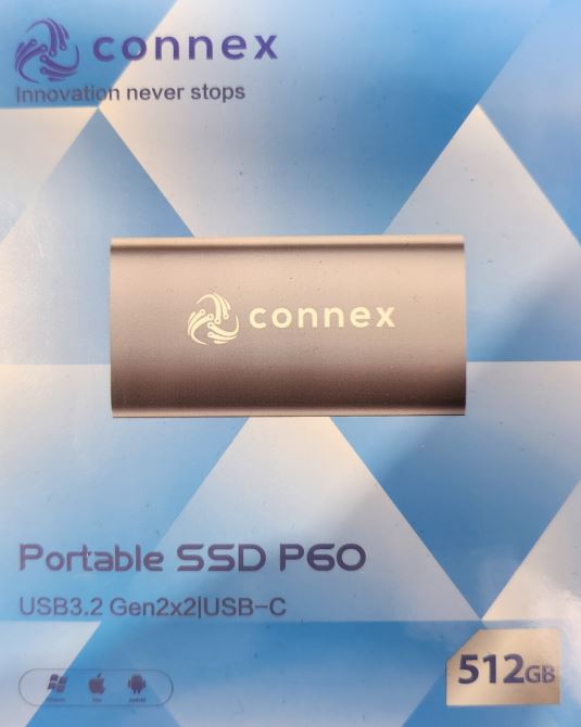 Matériels informatique disque SSD externe USB-C CONNEX P60 512Go infinytech Réunion 01