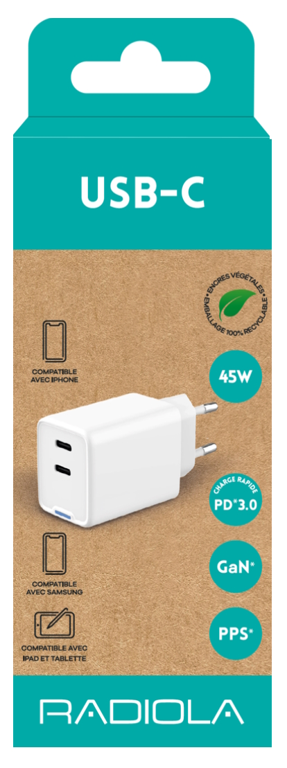 Matériels informatique chargeur secteur USB-C RADIOLA GMRAINFO1046 infinytech Réunion 04