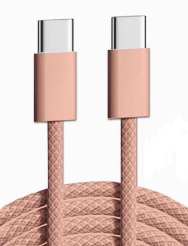 Matériels informatique câble GEEK MONKEY USB-C Mâle Mâle 1.5m Rose infinytech Réunion 01