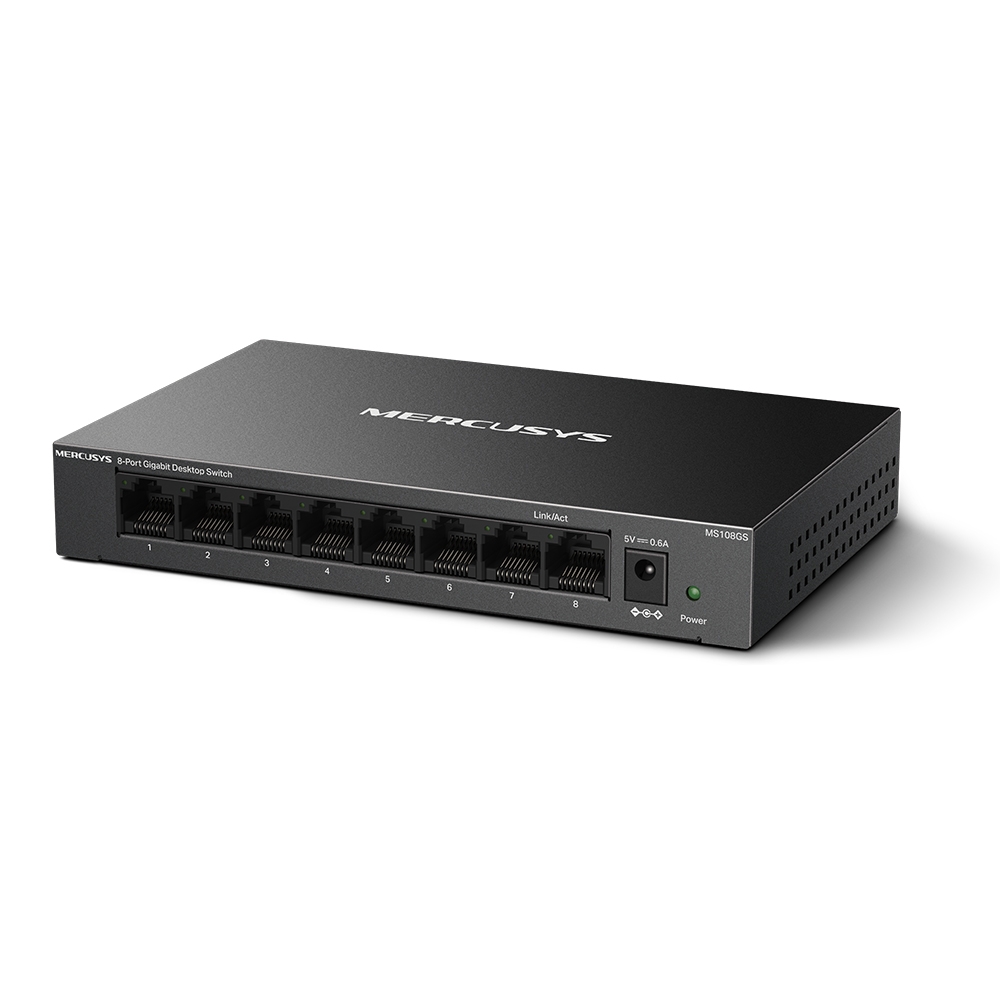 Matériels informatique switch MERCUSYS MS108GS 8 ports Gigabit infinytech Réunion 01