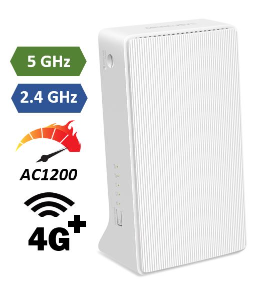 Matériels informatique routeur Wi-Fi 4G Plus MERCUSYS MB230-4G AC1200 infinytech Réunion 01