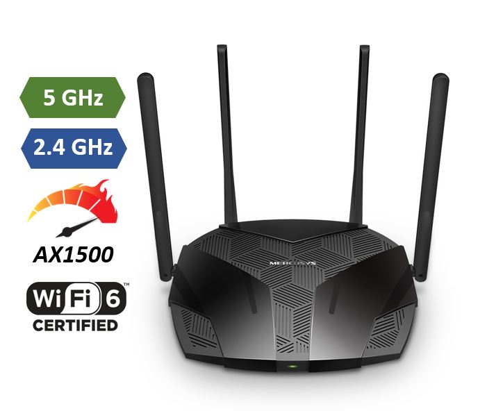 Matériels informatique routeur Wi-Fi 6 MERCUSYS MR60X AX1500 infinytech Réunion 01