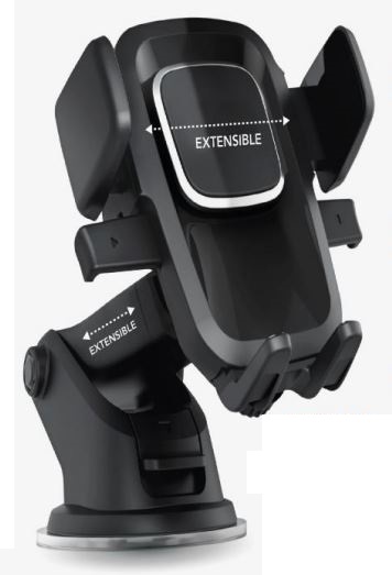 Accessoires auto support ventouse 3en1 GEEK MONKEY pour smartphone infinytech Réunion 01