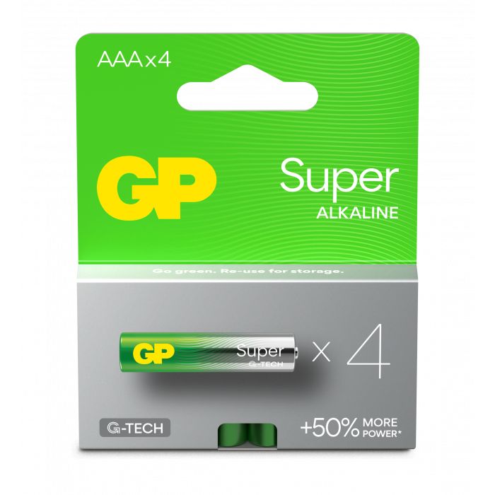 Blister de 4 piles GP Super Alcaline AAA LR03 infinytech Réunion 01