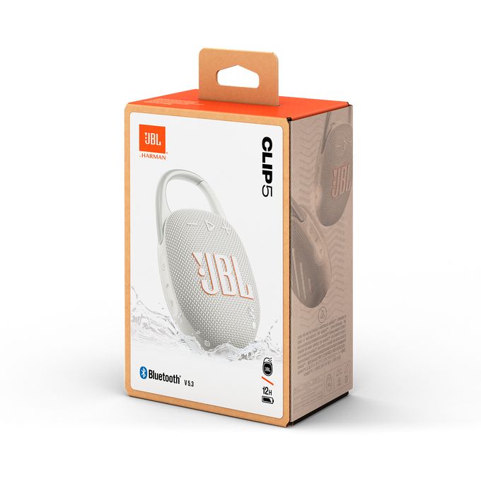 Matériels audio enceinte nomade JBL Clip 5 Blanc infinytech Réunion 05