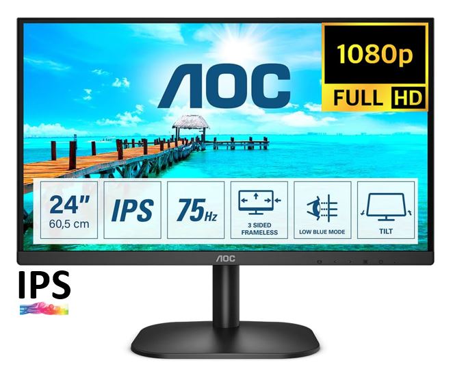 Matériels informatique écran Pc AOC 24B2XH infinytech Réunion 10