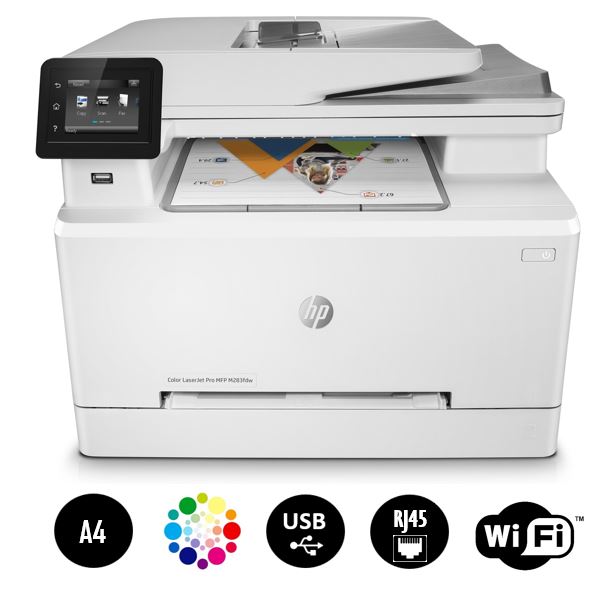 Laser multifonctions Couleur HP LaserJet Pro MFP M283fdw infinytech reunion