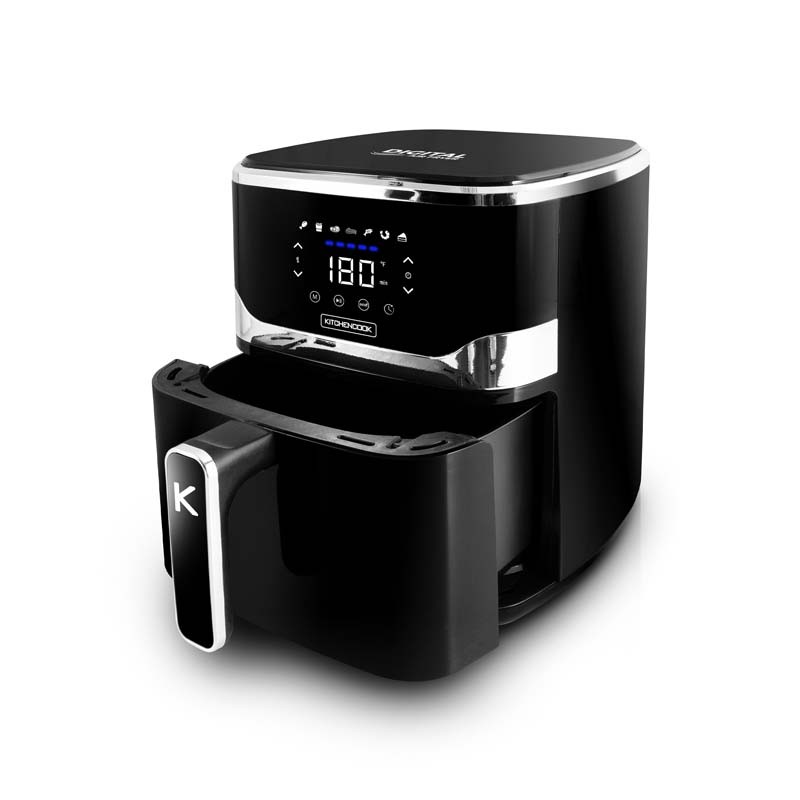 Petit électroménager friteuse à air KITCHENCOOK Airmed55 5.5L Noire infinytech Réunion 05