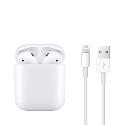 Matériels audio écouteurs APPLE AirPods 2 Blanc infinytech Réunion 05