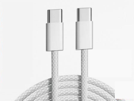 Accessoires téléphonie câble GEEK MONKEY USB-C vers USB-C 1.5m Charge Rapide Blanc infinytech Réunion 01
