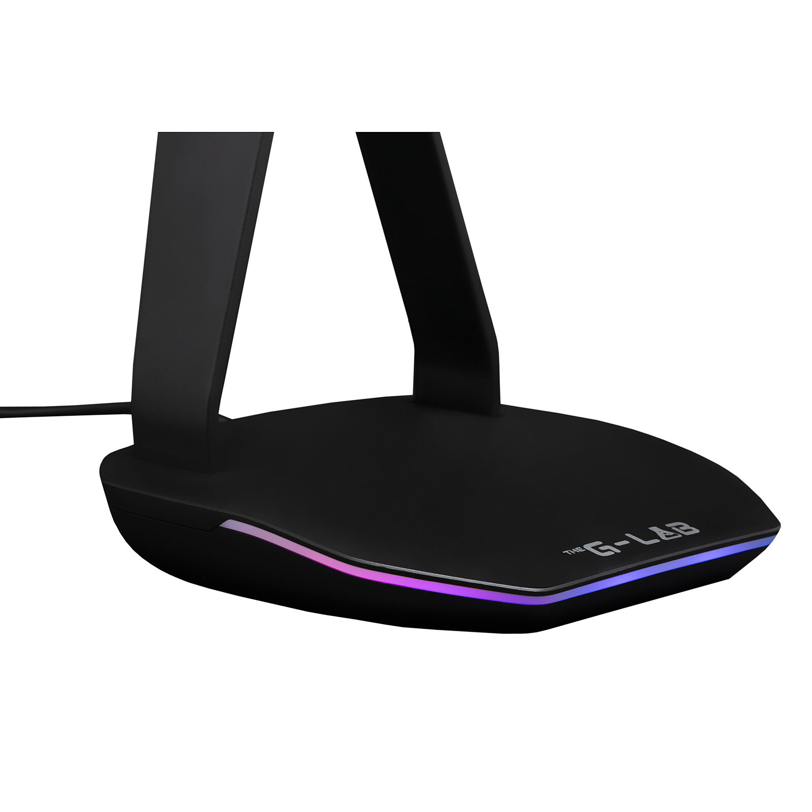 Matériels informatique support casque The G-Lab K-Stand Hydrogen Noir infinytech Réunion 04