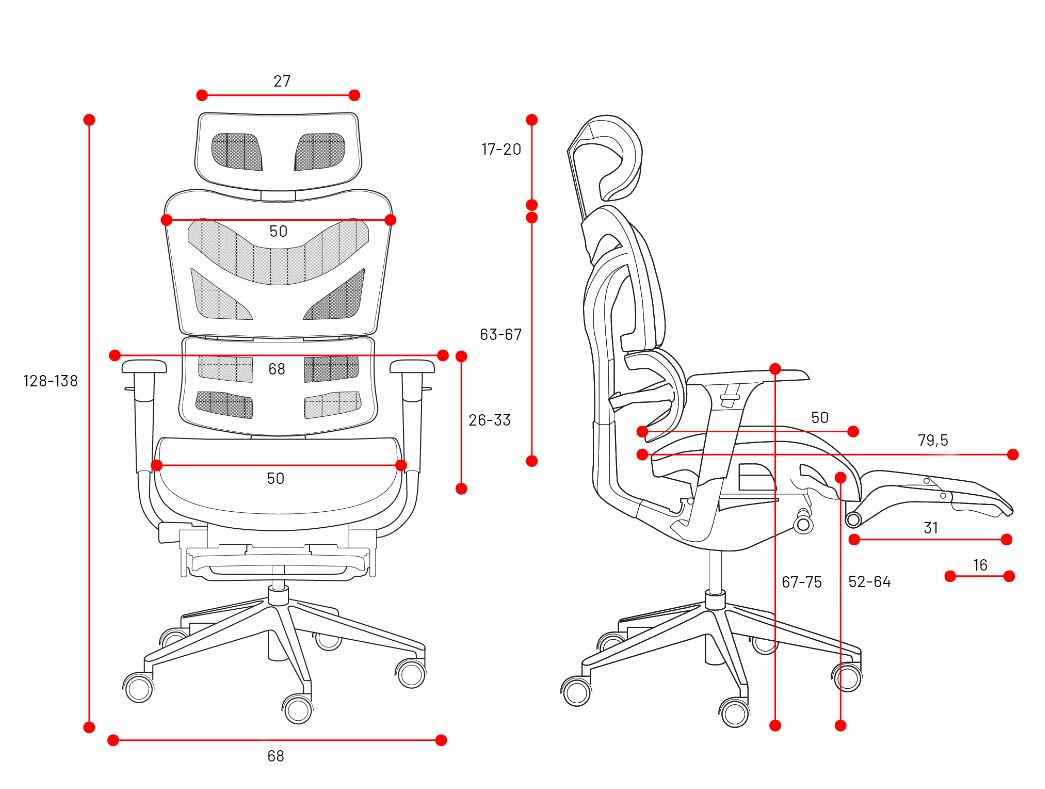 Matériels informatique Fauteuil ergonomique Diablo V-Master Noir-Gris infinytech Réunion 10